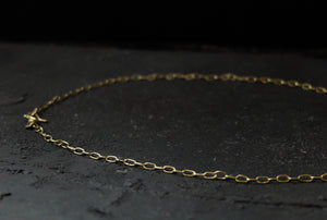 Marina Spyropoulos 18K yellow gold hand made chain necklace