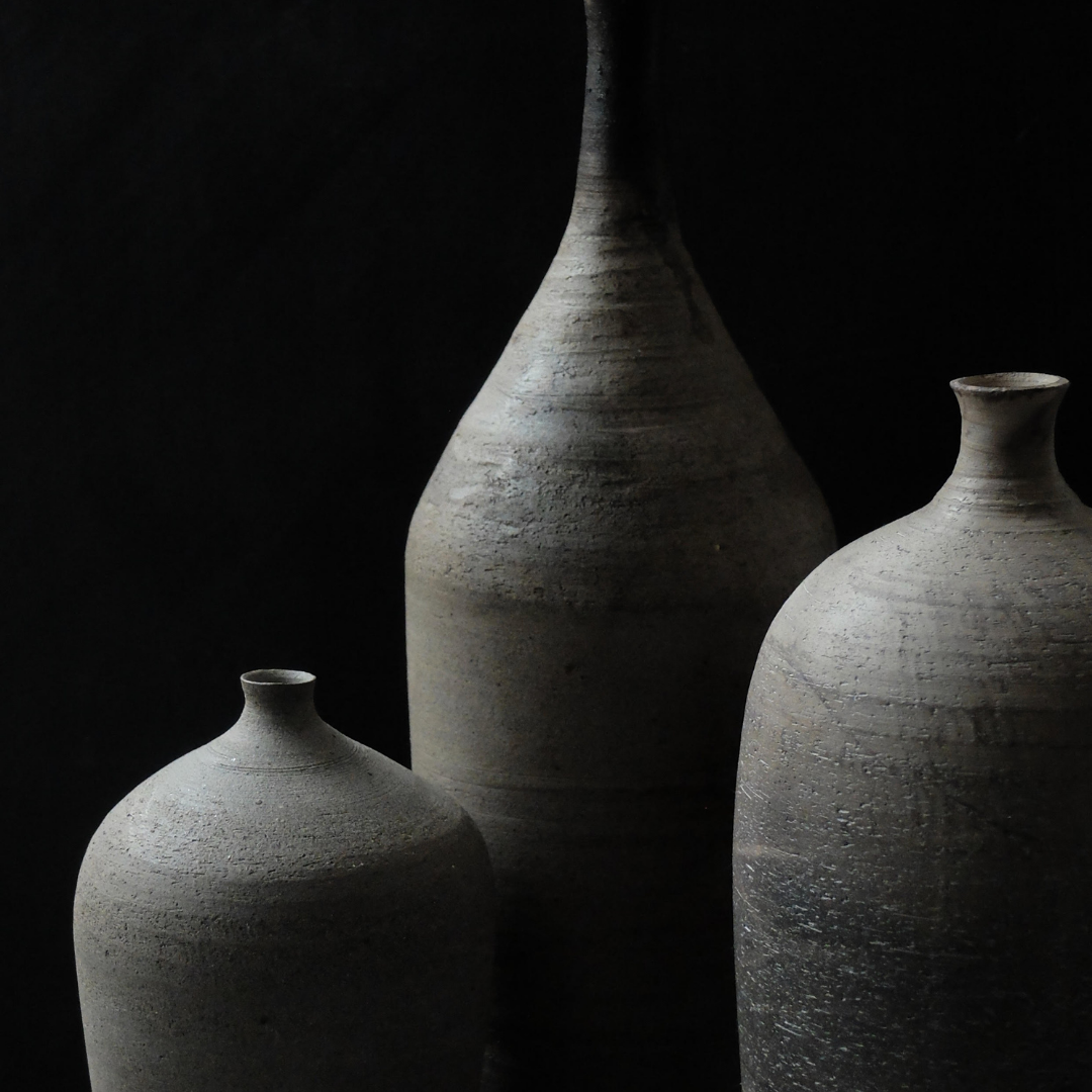 Raku Pottery Maud and Mabel