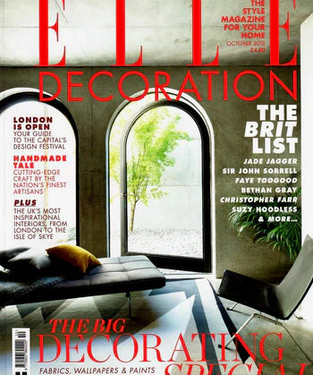 Featured in ELLE Decoration | October 2018 | The Brit List
