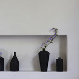 Motomu Oyama 'Kurosabi Kaki Meipin' Black rust vase 4