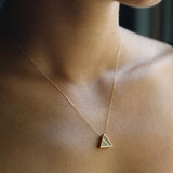 Yasuhide Ono 18K necklace with rutile quartz pendant