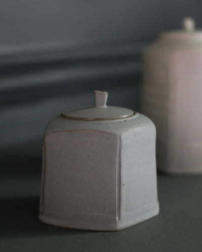 Carina Ciscato Small constructed coloured lidded jar