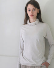 EvamEva Cut & Sew Turtleneck in Grey