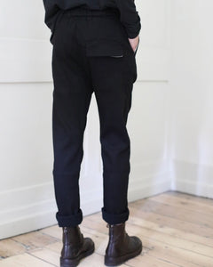 Album Di Famiglia Slim Trousers GS in Black