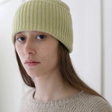mature ha. Knit Cap in Yellow