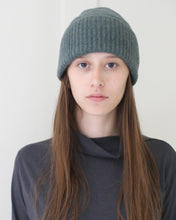 mature ha. Knit Cap in Green