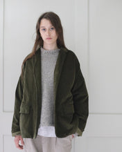 Album Di Famiglia Velvet Blazer in Olive