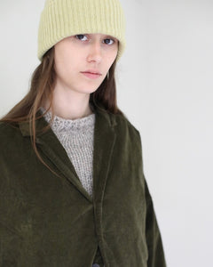 Album Di Famiglia Velvet Blazer in Olive