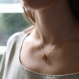 Yasuhide Ono 18K necklace with rutile quartz pendant