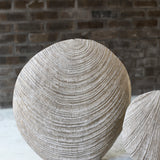 Malcolm Martin and Gaynor Dowling 'Ripple Disc in Limed and Scorched Oak'