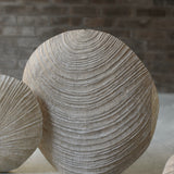 Malcolm Martin and Gaynor Dowling 'Ripple Disc in Limed and Scorched Oak'
