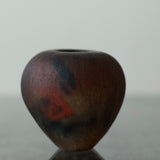 Aki Sakaida ' Burnt Red Organic Pod vase 4'