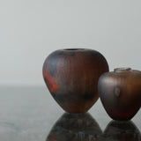 Aki Sakaida ' Burnt Red Organic Pod vase 4'