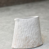 Chloe Charrington 'Fluted Cream Sculptural Vessel 33'