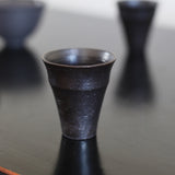Saeam Kwon 'Tall Drinking Vessel in Metallic Black'