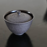 Saeam Kwon 'Lidded Jar in Metallic Black'