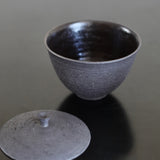 Saeam Kwon 'Lidded Jar in Metallic Black'