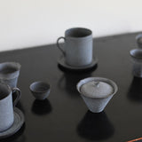 Saeam Kwon 'Set of Drinking Vessels in Petrol Blue'