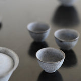 Saeam Kwon 'Set of Drinking Vessels in Petrol Blue'