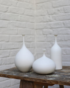 Sophie Cook small bottle unglazed white