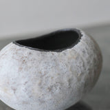 Takada Kae 'Large White Rust Vase 6'