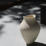 Enriqueta Cepeda 'White Sculptural Vessel 9'