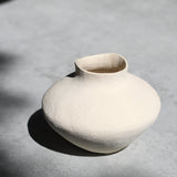 Enriqueta Cepeda 'White Low-wide Vessel 17'