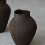 Enriqueta Cepeda 'Black Sculptural Vessel 2'