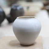 Jennifer Morris Stoneware vase with Dolomite glaze and oxides 4