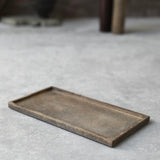 Keiichiro Hayamizu 'Volcanic Ash Rectangular Rimmed Tray'