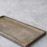 Keiichiro Hayamizu 'Volcanic Ash Rectangular Rimmed Tray'
