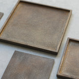 Keiichiro Hayamizu 'Volcanic Ash Square Rimmed Tray'