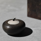 Kate Schuricht 'Ebonised Oak Pebble Pot I'
