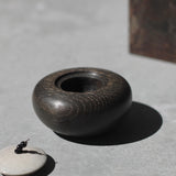 Kate Schuricht 'Ebonised Oak Pebble Pot I'