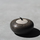 Kate Schuricht 'Ebonised Oak Pebble Pot I'