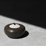 Kate Schuricht 'Ebonised Oak Pebble Pot I'