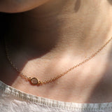 Ram Rijal '18ct Gold chain with diamond slice'