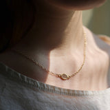 Ram Rijal '18ct Gold chain with diamond slice'