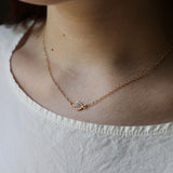 Ram Rijal '18ct Gold chain with diamond slice'