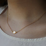 Ram Rijal '18ct Gold chain with diamond slice'