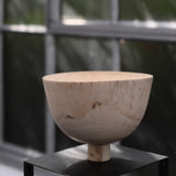 Jayne Armstrong 'Whitened Deep Footed Bowl in Sycamore'