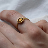 Ram Rijal '22ct gold ring with Sapphire'