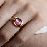 Ram Rijal '22ct gold ring with tourmaline'