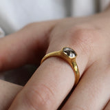 Ram Rijal '22ct gold ring with Sapphire'