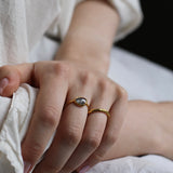 Ram Rijal '22ct gold ring with Sapphire'