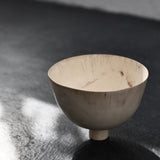 Jayne Armstrong 'Whitened Deep Footed Bowl in Sycamore'