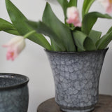 Takashi Suzuki 'Blue Crackle Vase II'