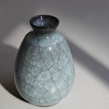 Takashi Suzuki 'Blue Crackle Vase VIII'