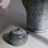 Takashi Suzuki 'Blue Crackle Vase II'