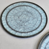 Takashi Suzuki 'Blue Crackle Plate III'
